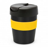 Java Vacuum Cup with Band - 230ml (Black / Yellow)