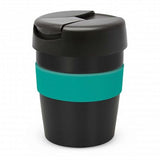 Java Vacuum Cup with Band - 230ml (Black / Teal)