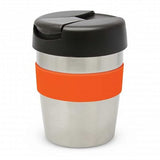 Java Vacuum Cup with Band - 230ml (Silver / Black / Orange)