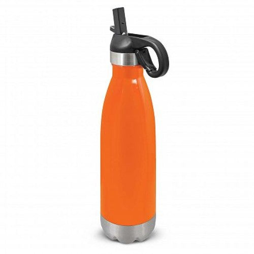 Mirage Metal Drink Bottle with Flip Lid (Orange)
