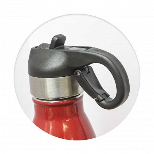Mirage Vacuum Bottle with Flip Lid (Red)