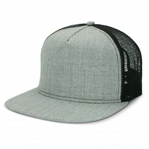 Jackson Premium Flat Peak Trucker Cap - Set of 6 (Light Grey / Black)