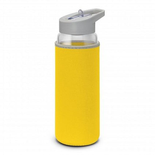 Elixir Glass Drink Bottle with Sleeve (Clear / Yellow)