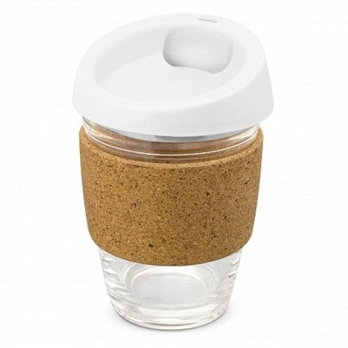Metro Cup  with Cork Band (White)