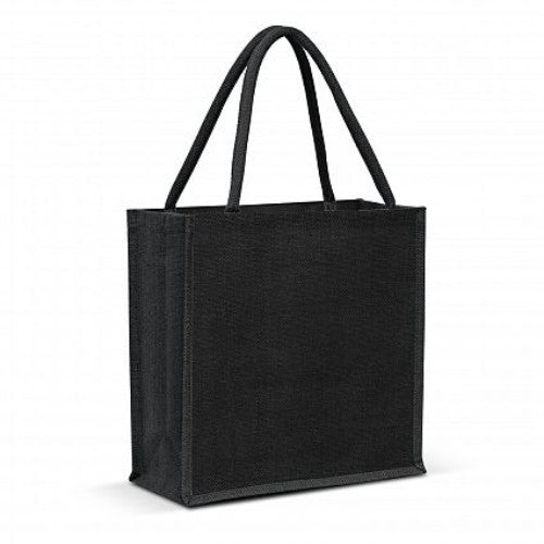 Monza Jute Tote Bag - Set of 10 (Black)