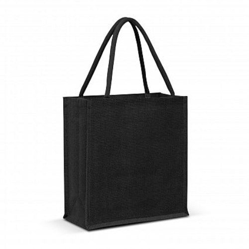 Lanza Jute Tote Bag - Set of 6 (Black)