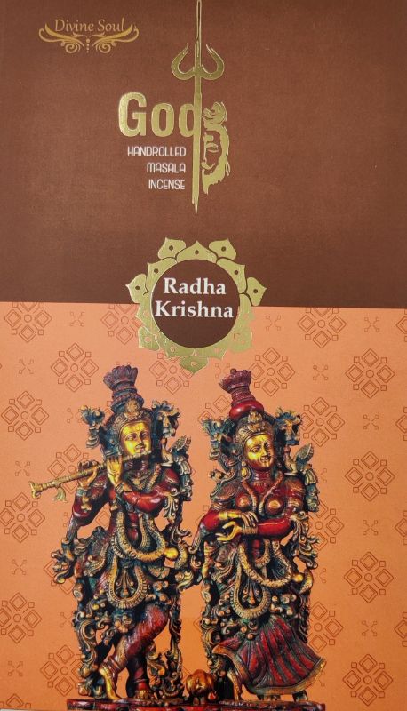 Iencense Sticks - DIVINE SOUL RADHA KRISHNA (Box of 12 Packets)