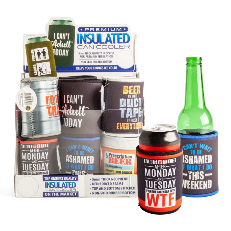 Can Cooler - Neoprene (Set of 12 Assorted)