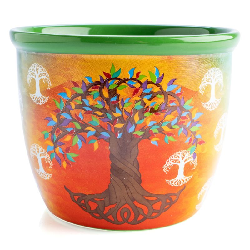 Ceramic Smudge Bowl - Wild Scents Tree of Life (12.5cm)