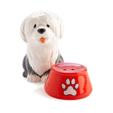 Salt & Pepper Set - Flavour Mate Furever Pets Sheepdog & Bowl (11.5cm)