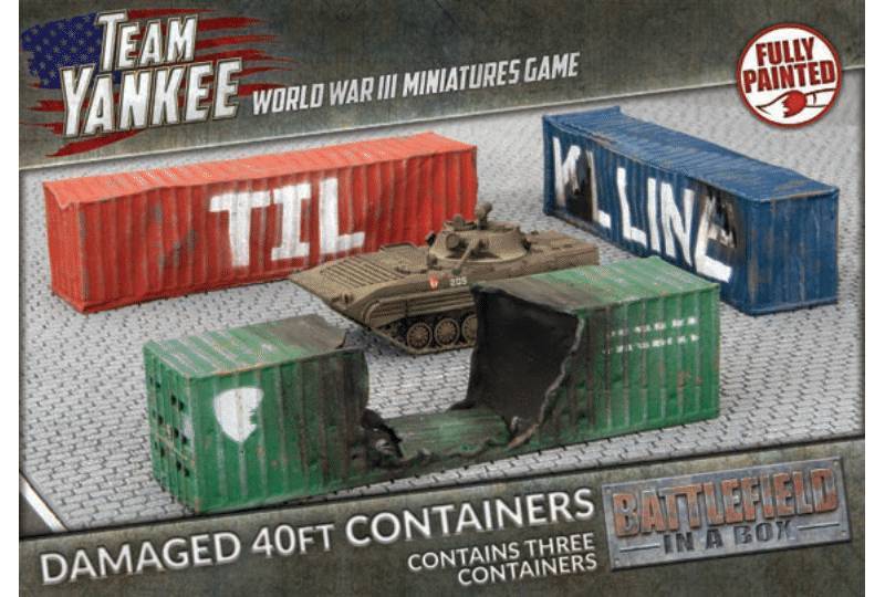WWIII: Modern Terrain  - Damaged Shipping Containers 40FT
