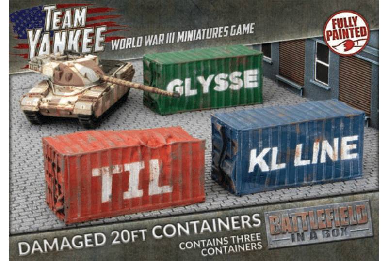 WWIII: Modern Terrain  - Damaged Shipping Containers 20FT