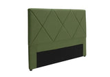 Metro Diamond Stitched Double / Queen Headboard Velvet Olive