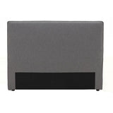 Vogue with Piped Edge Double / Queen Headboard Fabric Charcoal