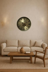 Round Gear Clock 600x600x80mm