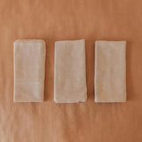 Akiiko Beige Cotton Kitchen Towel - Set of 3