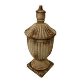 Urn with Lid Indoor/Outdoor Antique Marble Composite