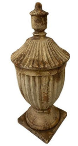 Urn with Lid Indoor/Outdoor Antique Marble Composite 195x195x440mm