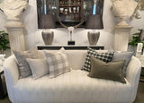 Linen Cushion Cover Dusty Olive 400x600mm