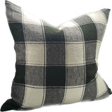 Linen Cushion Cover Black 550x550mm SC9066