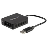 USB 2.0 to Fiber Optic Converter - 100BaseFX SC Adapter for High-Speed Networking