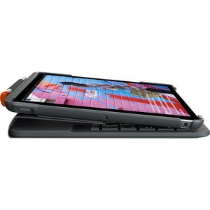 Logitech Slim Folio Keyboard Case for iPad 7th, 8th, 9th Gen - Durable, Functional, Multi-Mode