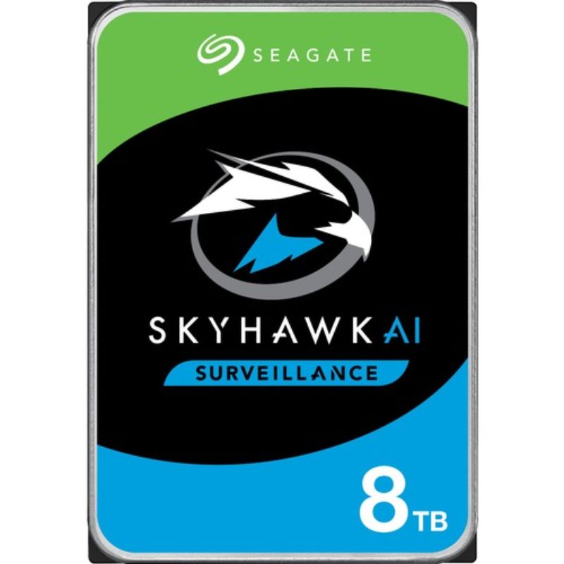 Seagate SkyHawk AI 8TB Hard Drive - 3.5" Internal SATA HDD for NVR & Surveillance Systems