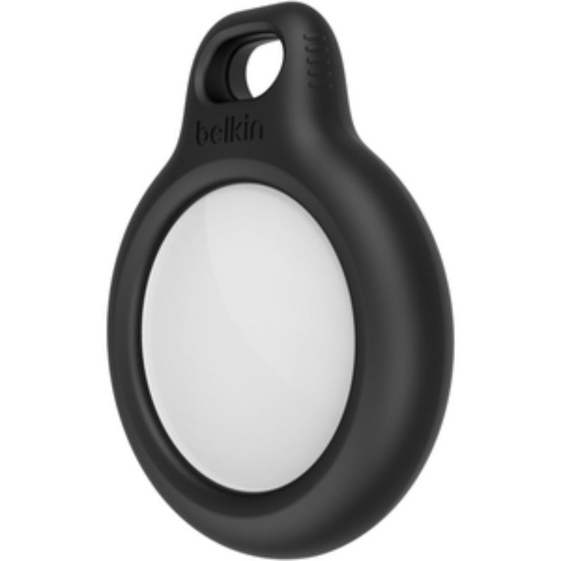 Belkin AirTag Secure Holder with Key Ring - Stylish Black Accessory for Tracking Essentials