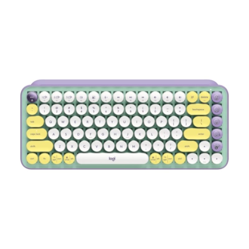 Logitech POP Keys Wireless Mechanical Keyboard - Mint Color with Emoji Features