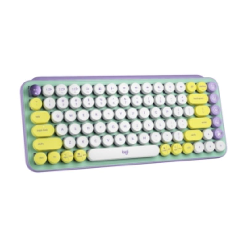 Logitech POP Keys Wireless Mechanical Keyboard - Mint Color with Emoji Features