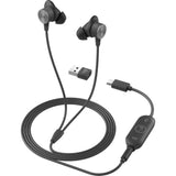 Logitech Zone Wired Earbuds - Noise-Canceling Stereo Earbuds with USB Type A & C Connectivity