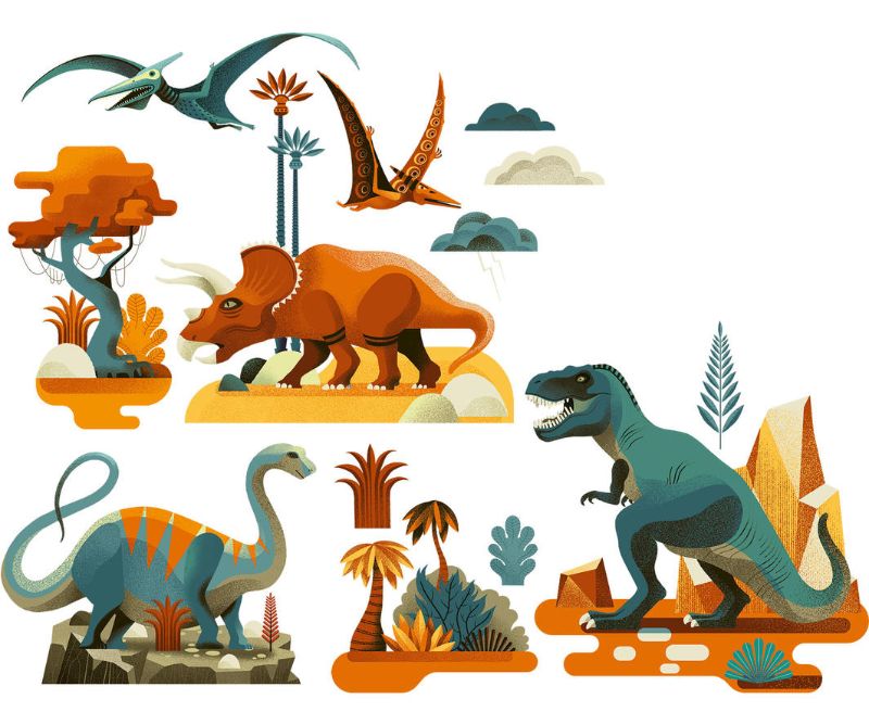 Removable Stickers - Dinosaures