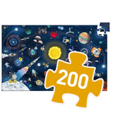 Puzzle - The space + Booklet (200pcs) - Djeco
