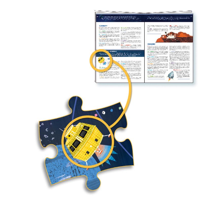 Puzzle - The space + Booklet (200pcs) - Djeco