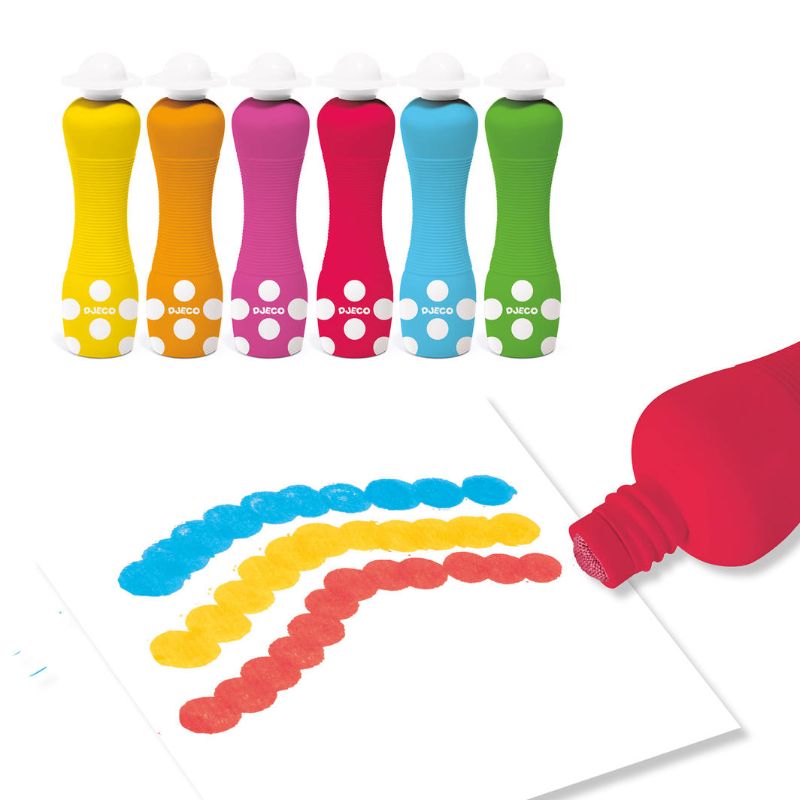Foam Markers (6 Assorted)