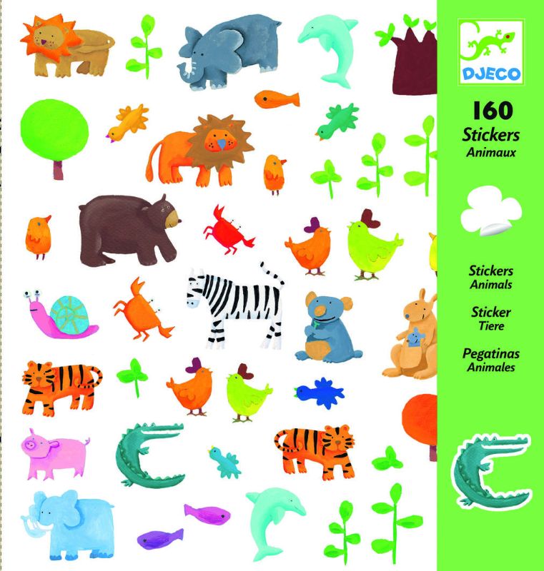 Stickers - Animals (4 Packs) - Djeco