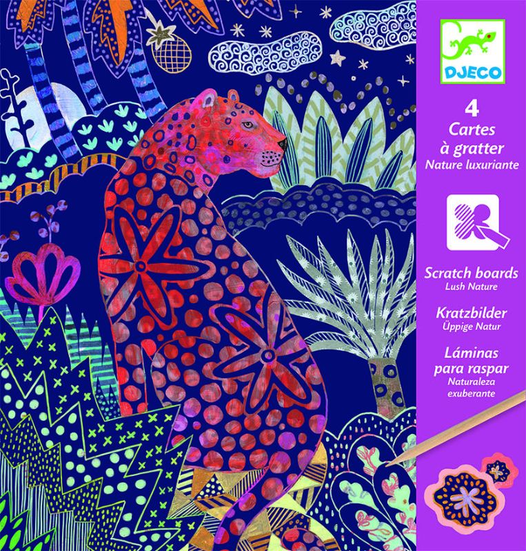 Scratch Cards Art - Lush Nature - Djeco