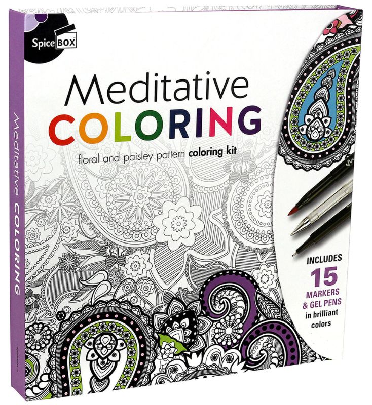 Colouring Set - Sketch Plus Deluxe Meditative Coloring - Spice Box