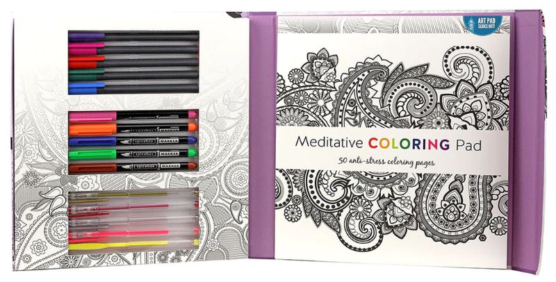 Colouring Set - Sketch Plus Deluxe Meditative Coloring - Spice Box