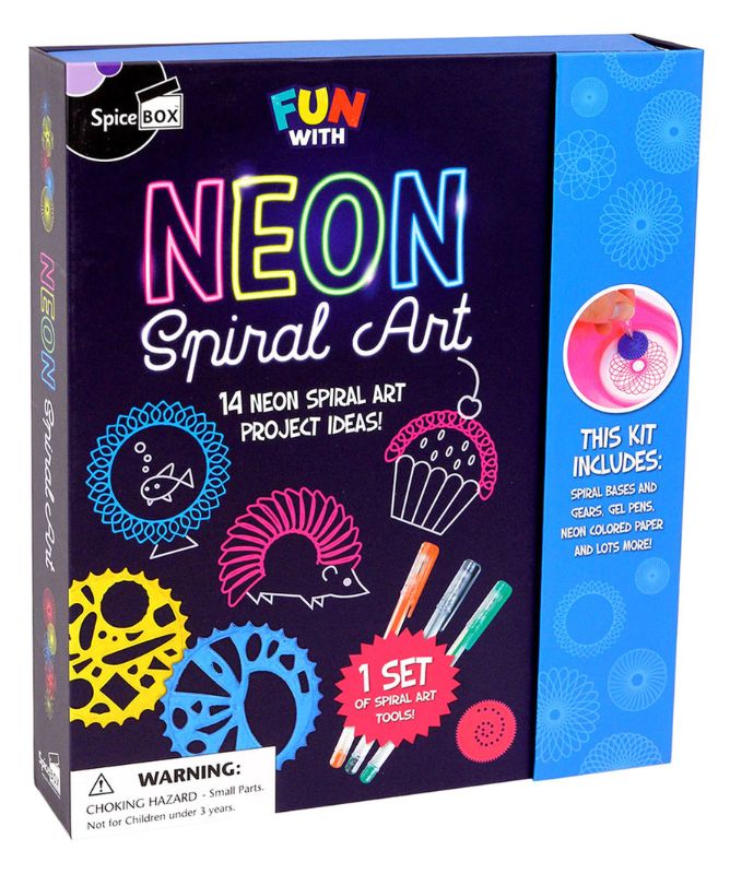 Fun With Neon Spiral Art Kit