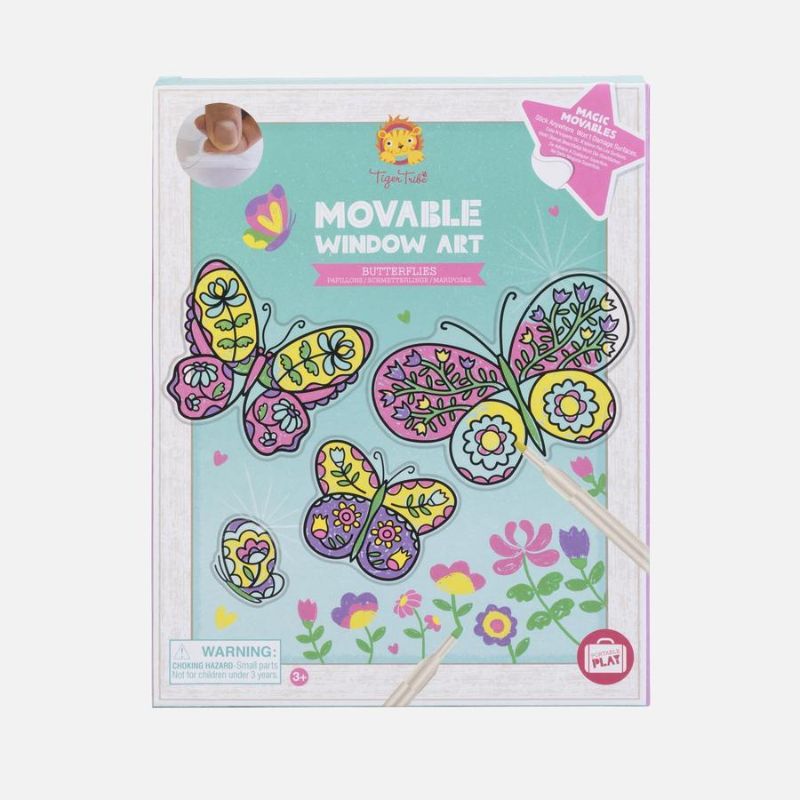 Movable Window Art - Butterflies - Tiger Tribe