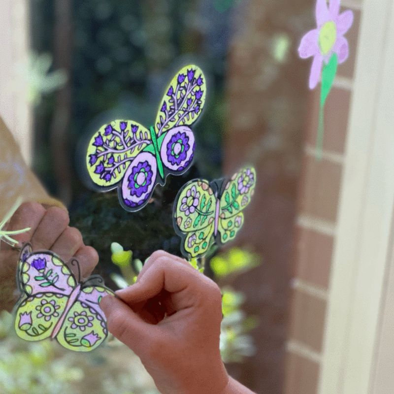 Movable Window Art - Butterflies - Tiger Tribe
