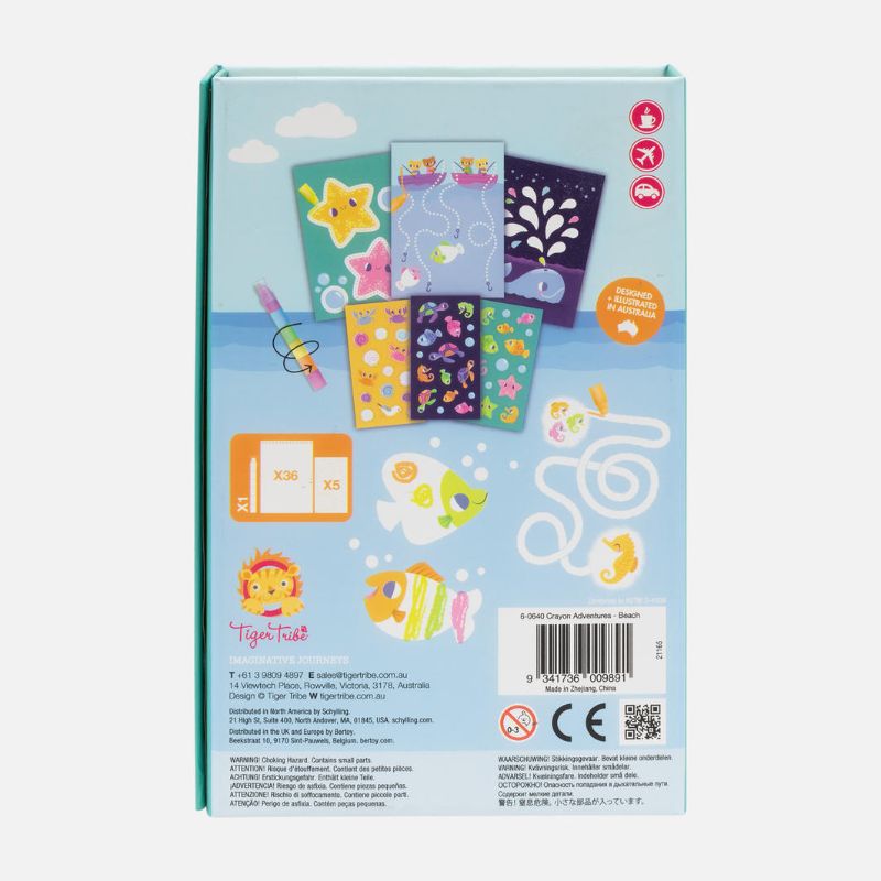 Crayon Adventures Art Kit - Beach - Tiger Tribe
