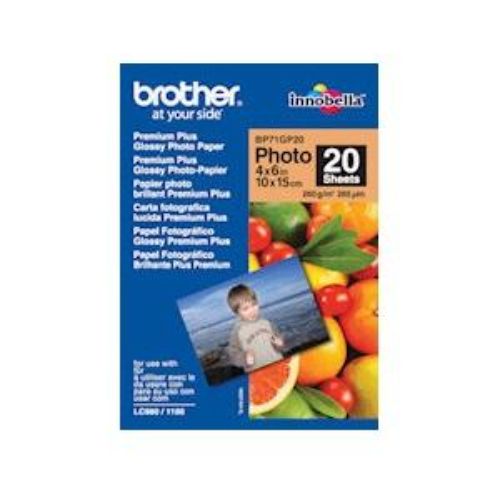 High-Quality Brother Glossy Photo Paper - 100mm x 150mm for Vibrant Prints and Memories