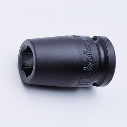 Koken 13400A 3/8" drive impact socket featuring durable chrome molybdenum design for high torque and minimal wear.