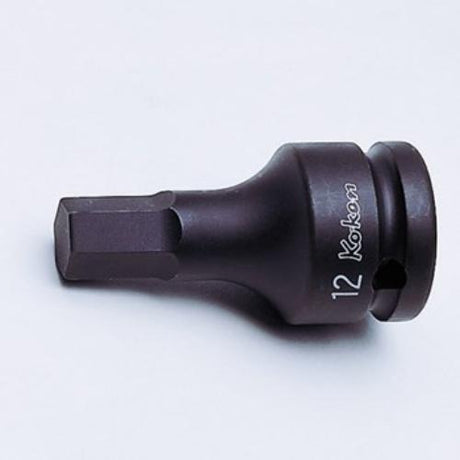 Koken 14012M-60 9mm impact hex socket for 1/2 inch drive, ideal for automotive and industrial use.