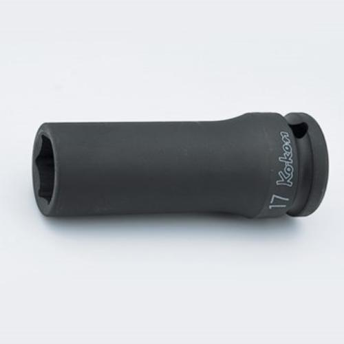 Koken 14300A Deep Impact Socket, 1/2" drive, 80mm length, durable Chrome Molybdenum for automotive and heavy-duty tasks.