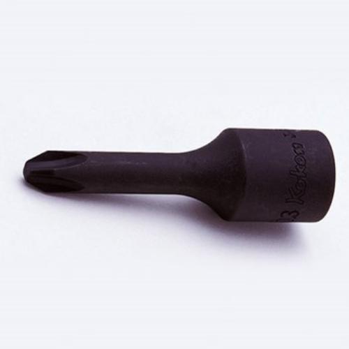 Koken 3006-60 10mm slotted bit socket for 3/8" drive, ideal for tight spaces in automotive and industrial tasks.