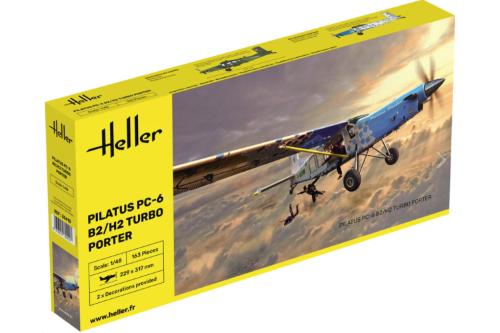 Plastic Model Kit - HELLER PILATUS PC-6 B2/H2 TURBO PORTER