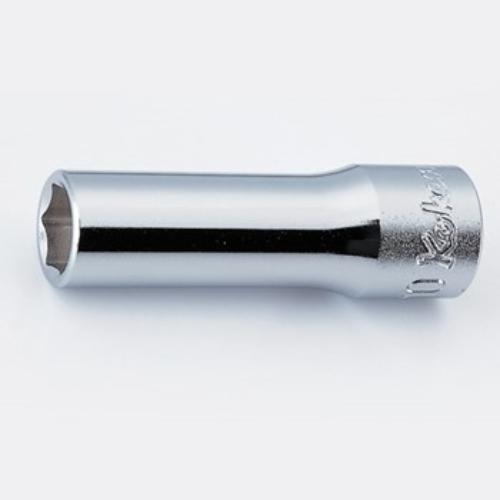 Koken 3300M 6pt Deep Socket 3/8" Dr 18mm, featuring durable chrome molybdenum alloy for enhanced strength and torque.